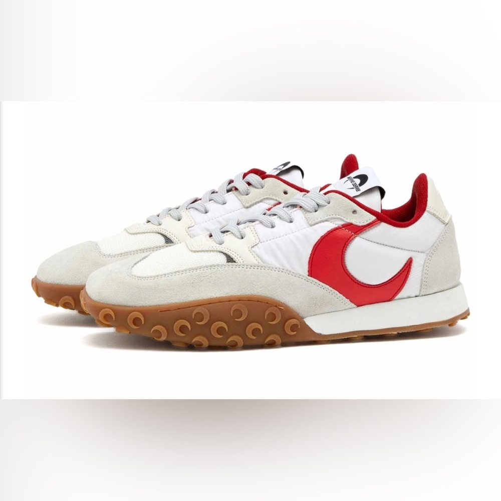 Marine Serre Women's Moonwalk Sneakers in White